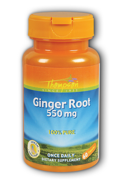 Thompson Nutritional: Ginger root 500mg 60ct 500mg