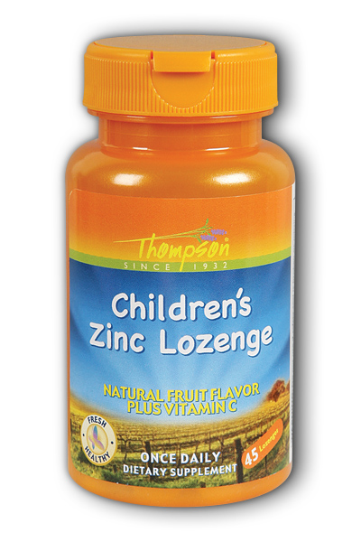 Thompson Nutritional: Children's Zinc Lozenges with Vit C,  Fruit Flavor 45ct