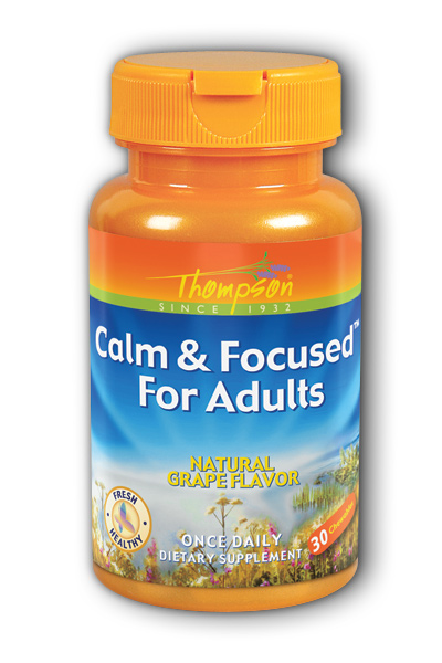Thompson Nutritional: Calm And Focused For Adults 30 Chews