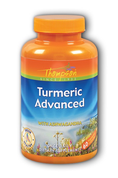 Thompson Nutritional: Turmeric Advanced with Ashwagandha 60 ct Veg Cap