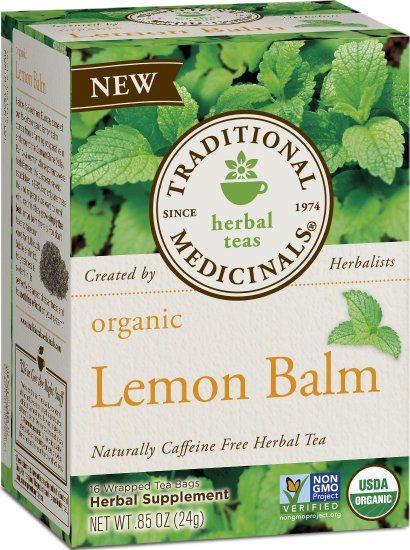 TRADITIONAL MEDICINALS TEAS: Lemon Balm Tea 16 bags