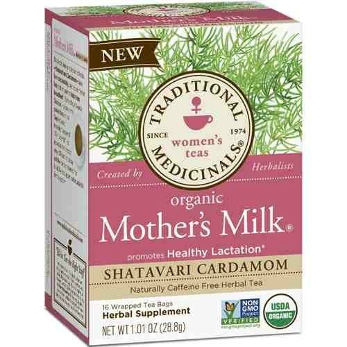 TRADITIONAL MEDICINALS TEAS: Mothers Milk Shatavari Cardamom Tea 16 bag