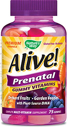 Alive! Prenatal Gummy Vitamins, 75 ct