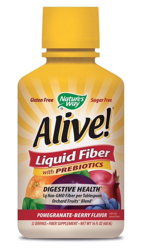 NATURE'S WAY: Alive! Liquid Fiber Pomegranate Berry 480 ml