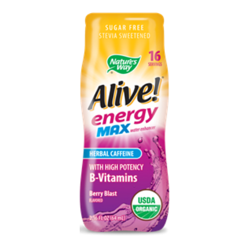 Buy Alive Energy Max Organic Water Enhancer Berry Blast 2.13 oz from Nature's Way and Save Big