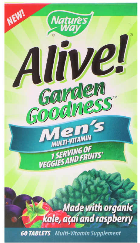 NATURE'S WAY: Alive! Garden Goodness Men's 60 tab