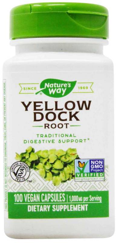 NATURE'S WAY: Yellow Dock Root 100 caps