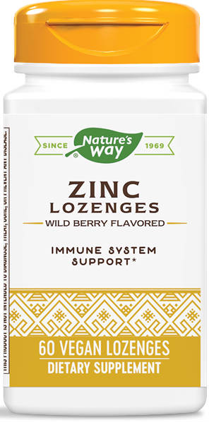 NATURE'S WAY: Zinc Lozenges with Echinacea and Vitamin C 60 loz
