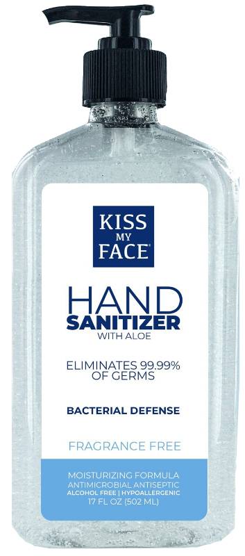 KISS MY FACE: Hand Sanitizer Gel w/ Aloe 17 OUNCE