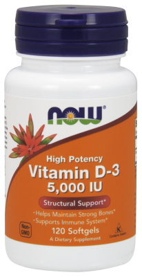 Vitamin D-3 5000 IU, 120 Gels