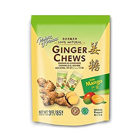 PRINCE OF PEACE: Ginger Chews with Mango 3 oz
