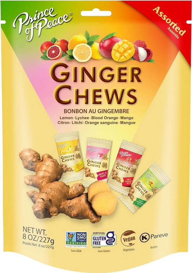 PRINCE OF PEACE: Ginger Chews Assorted 8 OUNCE