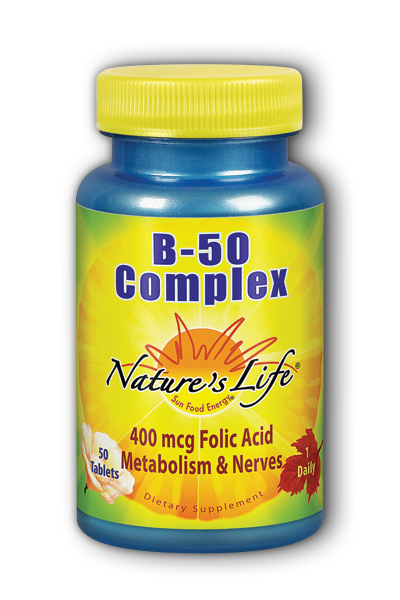 Natures Life: B-Complex, 50 mg 50ct