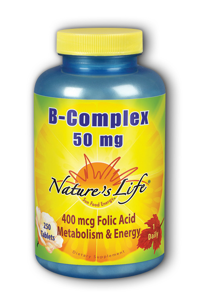 Natures Life: B-Complex, 50 mg 250ct