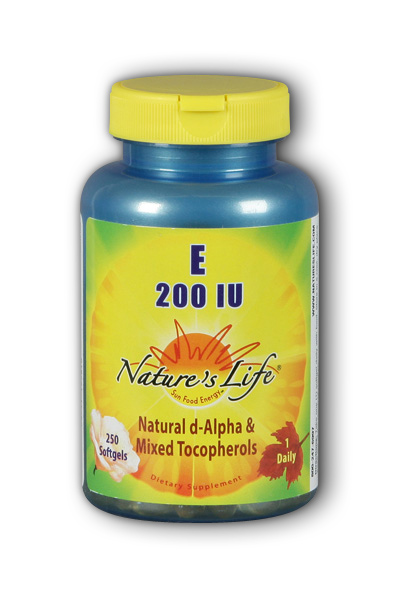 Natures Life: Vitamin E, 200 IU 250ct