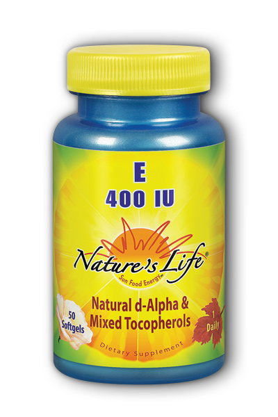Natures Life: Vitamin E, 400 IU 50ct