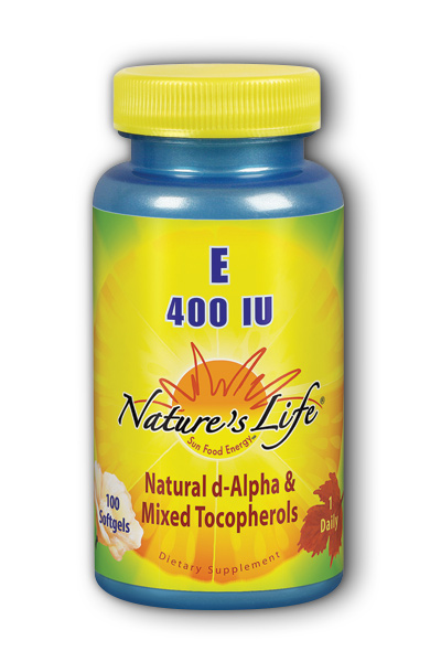 Natures Life: Vitamin E, 400 IU 100ct
