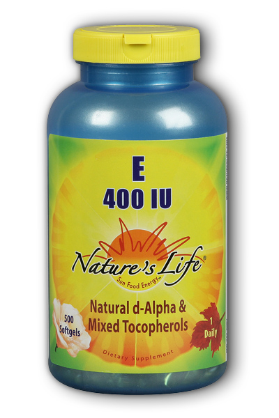 Natures Life: Vitamin E, 400 IU 500ct