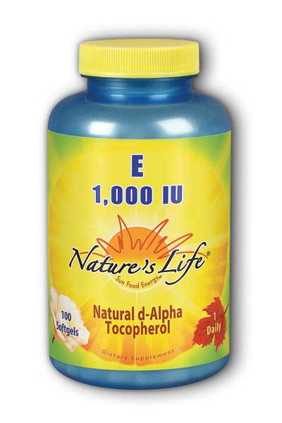 Natures Life: Vitamin E, 1,000 IU 100ct