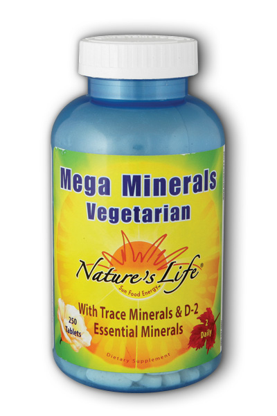 Natures Life: Vegetarian Mega Minerals 250ct