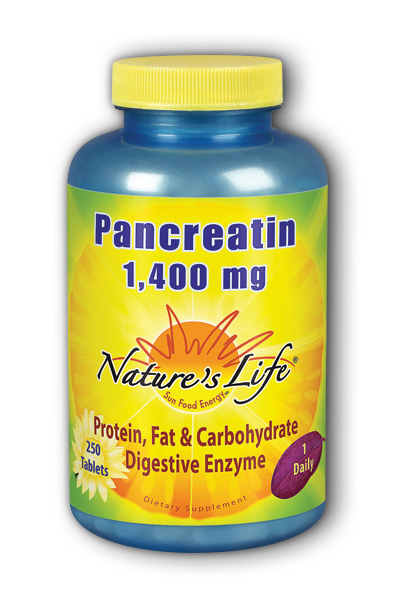 Natures Life: Pancreatin 4X Strength 250ct