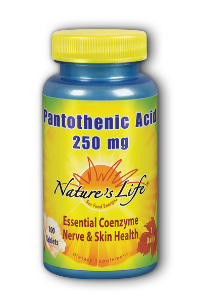 Natures Life: Pantothenic Acid, 250 mg 100ct