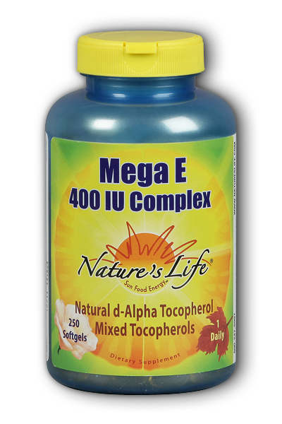 Natures Life: Mega E, 400 Complex 250ct