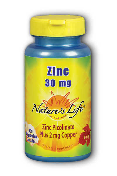Zinc 30 mg Picolinate 100ct from Natures Life