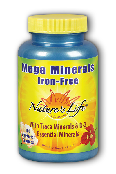 Natures Life: Iron-Free Mega Minerals 100ct