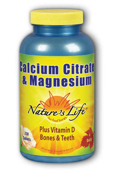 Calcium Citrate & Mag 250ct from Natures Life