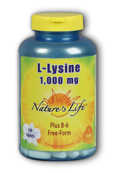 Natures Life: L-Lysine 1000mg 100ct