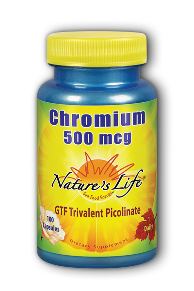 Natures Life: Chromium 500 mcg 100ct