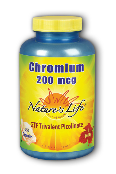 Chromium 200 mcg 250ct from Natures Life