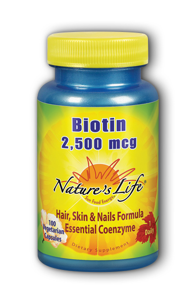 Biotin 2,500 mcg 100ct from Natures Life