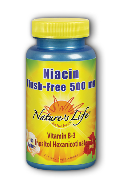 Flush-Free Niacin, 500 mg 100ct from Natures Life