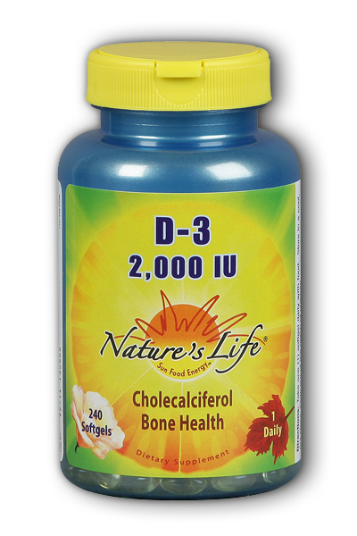Natures Life: Vitamin D 2000 IU 240 Softgels