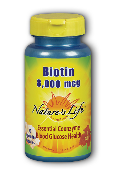 Natures Life: Biotin 8000 mcg 60 caps