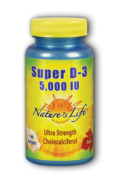 Natures Life: Super D-3 5000IU 100 Sg