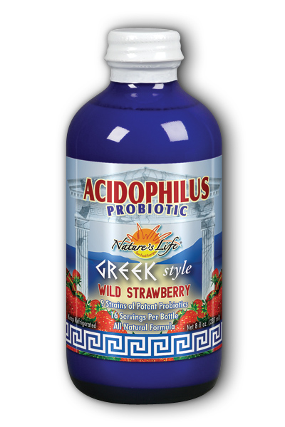 Natures Life: Liquid Acidophilus Greek Style (Wild Strawberry) 8 oz Liq