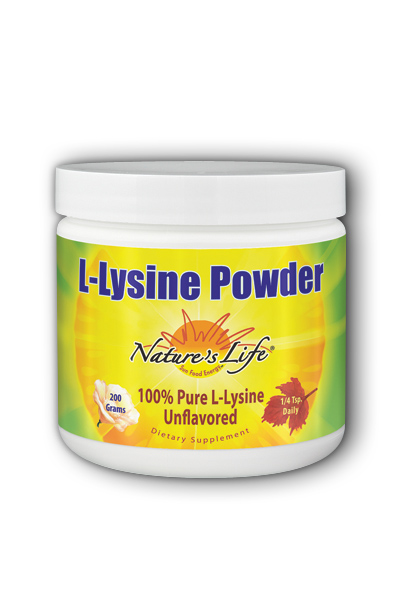 L-Lysine Unflavor 200 grams from Natures Life