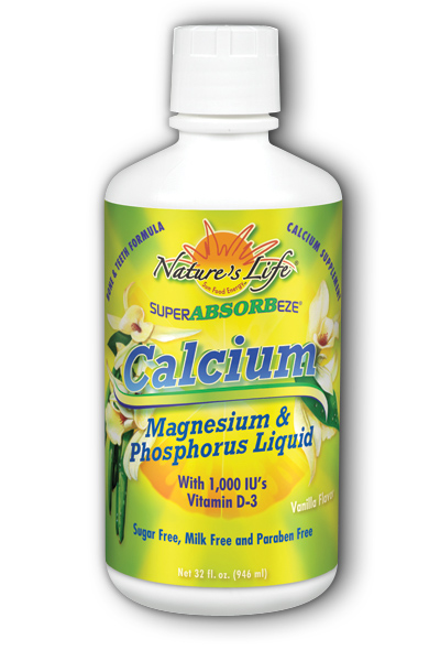 Natures Life: Cal  Mag  Phos Liquid Vanilla, 32oz