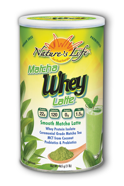 Nature's Life: Matcha Whey Latte Green Tea 1lb