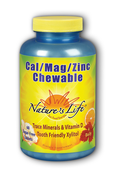Natures Life: Cal Mag Zinc Citrus 1000mg/500mg/15mg 60 ct