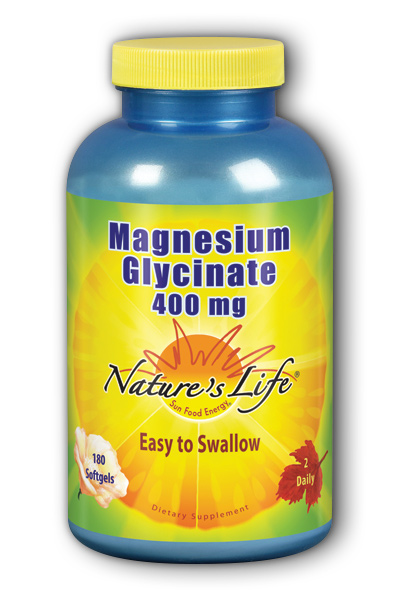 Natures Life: Magnesium Glycinate 400 mg 180ct 400mg