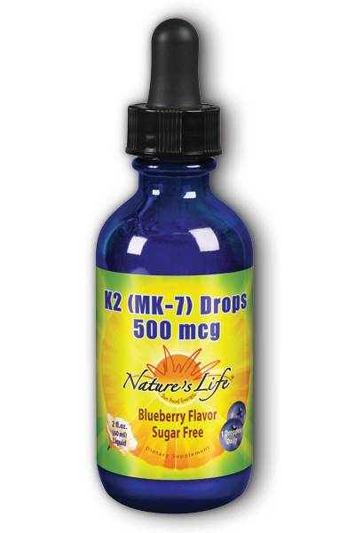 Nature's Life: Vitamin K2 MK7 500mcg 2 fl oz
