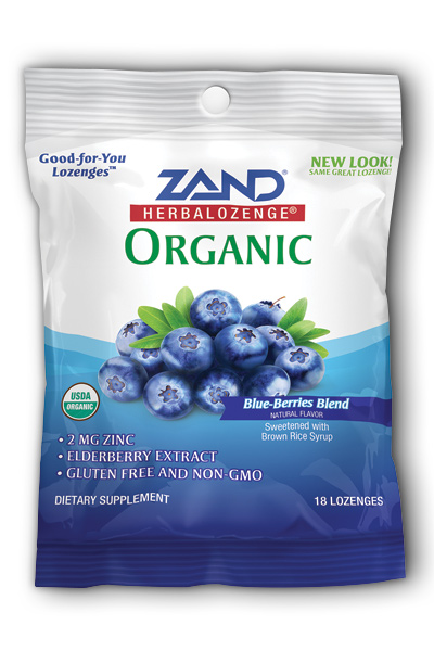 ZAND: HerbaLozenge Organic Blue Berries 18 loz