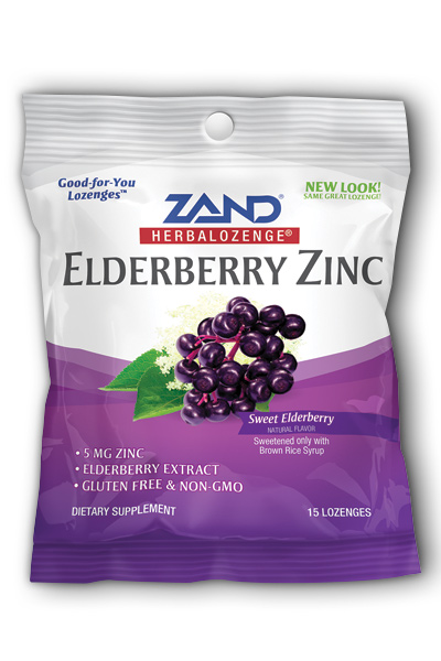 ZAND: HerbaLozenge Elderberry Zinc 15 loz
