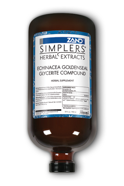 Zand: Echinacea/Goldenseal Glycerite 32 oz Liquid