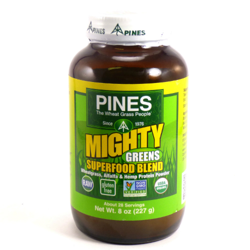 PINES WHEAT GRASS: Mighty Greens Powder 8 oz