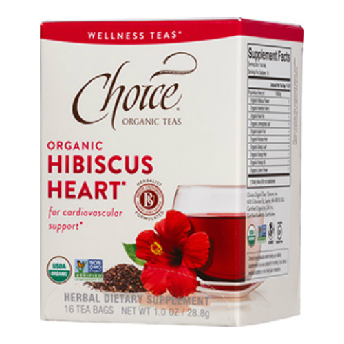 Wellness Hibiscus Heart Tea 16 bag from CHOICE ORGANIC TEAS